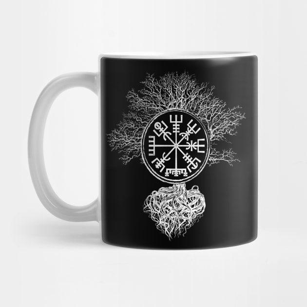 Vegvisir  and Tree of life  -Yggdrasil by Nartissima